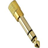 6.5 mm To 3.5 mm Çevirici Dönüştürücü Piyano Gitar Bağlama Amfi Ses Sistemi Uyumlu Jack Adaptör - Altın