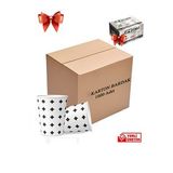 6.5 Oz Karton Bardak 3000 Adet Isıya Dayanıklı 1.kalite (Beyaz-İndigo)