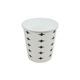 6.5 Oz Karton Bardak 50 Adet Dayanıklı (Beyaz-İndigo)