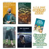 6-7-8. Sınıf Okuma Seti & Kangal Toros / Okul Yolunda Hediyeli (5 Kitap Set) & İnci & Tom Sawyer'ın Maceraları & Zaman Makinesi & Doktor Ox'un Deneyi & Kangal Toros / Okul Yolunda