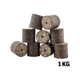 6-8 Saat Dayanıklı Süper Sazan Yemi - Delikli Küspe - Ayçiçek - Silindir - 1 Kg Paket