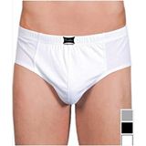 6 Adet 0109 Penye Kom %100 Pamuk Slip Erkek Külot Beyaz - - Komslip - Beyaz - 3