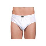 6 Adet 0109 Penye Kom %100 Pamuk Slip Erkek Külot Beyaz - - Komslip - Beyaz ttk0109A6
