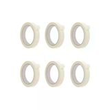 6 Adet 18Mm X 25 Metre Maskeleme Bandı - Kağıt Bant Seti