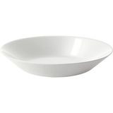 6 Adet 20 cm Beyaz Derin Çukur Tabak Yemek Tabağı Temperli Cam