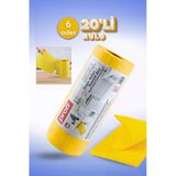 6 Adet 20'Li Rulo %100 Mikrofiber Kopar Kullan Çok Amaçlı Temizlik Bezi - Ekonomik Ve Pratik Hijyen