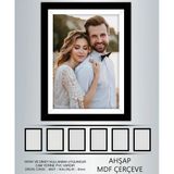 6 Adet 20X29 Çerçeve - Siyah Çerçeve - A4 Çerçeve - Pvc'li Diploma Çerçevesi