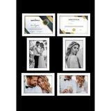 6 Adet 21X30 Çerçeve - Mdf A4 Çerçeve - Çoklu Fotoğraf Çerçevesi - Diploma Çerçevesi - Sertifika - Beyaz
