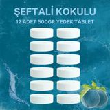 6 Adet 2X500 gr Nem Alıcı Rutubet ve Küf Önleyici Yedek Tablet Şeftali