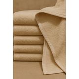 6 Adet 70 x 140 cm Banyo Hamam Spa Havlusu Bej - 70 x 140 cm