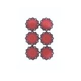 6 Adet Ahşap Desenli Bardak Altlığı Tabanı Eva Kupa Bardak Fincan Altlığı