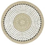 6 Adet Amerikan Servis, Natürel MeridyenDukkan 37 cm Rattan-Yuvarlak-Dekoratif Servis