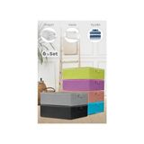 6 Adet - Baza ve Çekyat Tipi Hurç 64 x 45 x 22 cm Renkli - Çok Renkli