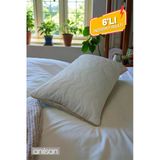 6 Adet Biyeli Kapitone Deluxe Pamuklu Fermuarlı Yastık Koruyucu Kılıf 50X70 Cm
