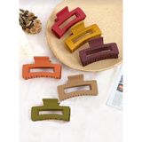 6 Adet Büyük Renkli Kadın Mandal Toka (Renkli, Bag 9cm) - Çok Renkli
