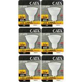 (6 Adet) Cata 9W (50W) Beyaz Işık (6500K) Dim Edilebilir Gu10 Duylu Led Spot Ampul