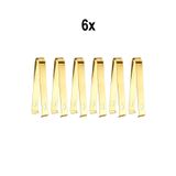 6 Adet Çelik 16,2 cm Gold Buz Ve Şeker Maşası mt128sr-6