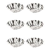 6 Adet Çiçek Model Mini Tart Kalıbı Ve Metal Kek Kapsülü Kek Kalıbı