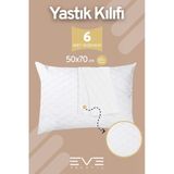 6 Adet Diamon Kapitone Antibakteriyel Fermuarlı Yıkanabilir Otel Lüks Yastık Kılıfı 50X70cm