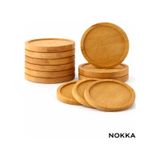6 Adet Düz Model Yuvarlak Bambu Altlık, Fincan Tabağı, Bardak Altlığı 10 Cm Diğer