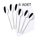 6 Adet Düz Sade Model Paslanmaz Çelik Yemek Kaşığı Yaşam Boyu Garantili Ultra Lüks Model