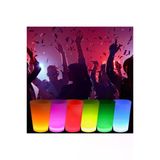 6 Adet Glow Parti Shot Bardak Karanlıkta Parlayan Fosforlu Yılbaşı Neon Tekila Kokteyl Bardağı