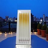 6 Adet Gold Beyaz Mum 16 cm Metalik Mum Parlak Gold Beyaz Pasta Mumu Doğum Günü Mumu - Beyaz - Gold