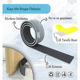6 Adet Gri Kapı Altı Rüzgar Soğuk Önleyici Eva Toz Tutucu Koku Önleyici