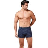 6 Adet Gümüş Erkek Çizgili Likralı Spor Boxer 3114