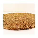 6 Adet Hasır Supla Seti, Amerikan Servis, Sofra Dekorasyonu ve Sunum Için Bambu Hasır, Şık ve Çevre Dostu Masa Aksesuarı 30 cm - 0,5 x 9 cm - 001-Renkli