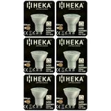 (6 Adet) Heka 6W (50W) 3000K (Sarı Işık) Gu10 Duylu Dim Edilebilir Led Spot Ampul