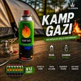 6 Adet Kamp Gazı Gaz Tüpü Portatif Ocak Kartuşu Tek Kullanımlık Pürmüz 400 ml 227 gr - Standart