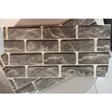 (6 Adet) Kendinden Yapışkanlı Dekoratif Esnek Köpük Beyaz Pvc Mermer Panel 60x30 (0,18 mkr) cm Mutfak Banyo WC