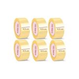6 Adet Koli Bandı 45 MM 100 M Hotmelt Şeffaf Koli Bandı