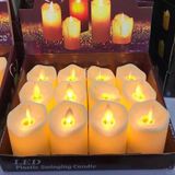 6 ADET LED IŞIKLI MUM TİTREK SALLANAN MUM IŞIKLI MUM LED MUM PİLLİ MUM LED LİGHT CANDLES IŞIKLI YILBAŞI MUMLARI