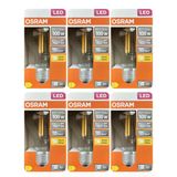 (6 Adet) Ledvance 11W Sarı Işık (2700K) E27 Duylu (Kalın Duy) Filament Led Ampul