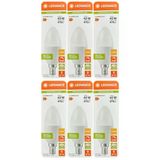 (6 Adet) Ledvance 4,9W Sarı Işık (2700K) E14 Duylu (İnce Duy) Dim Edilebilir Led Ampul