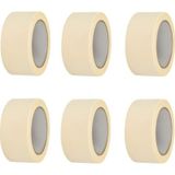 6 Adet Maskeleme Bandı Boya Bandı 48mm X 25m Kağıt Bant