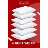 6 Adet Micro Silikon Elyaf Nonwoven Yıkanabilir Antialerjik Ev Ve Hotel Yastık 50x70cm 700 gr
