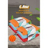6 Adet Mikrofiber Lifli Bulaşık Süngeri Dayanıklı Ve Hijyenik Temizlik Süngeri Seti