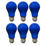 (6 Adet) Osaka 10W Mavi Işık E27 Duylu (Kalın Duy) Led Ampul