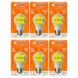 (6 Adet) Osaka 12Volt 10W (75W) Beyaz Işık (6500K) E27 Duylu (Kalın Duy) Led Ampul