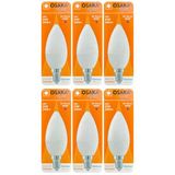 (6 Adet) Osaka 6W (50W) Günışığı (4000K) E14 Duylu (İnce Duy) Led Mum Ampul