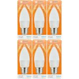 (6 Adet) Osaka 7W (50W) 6500K (Beyaz Işık) E27 Duylu (Kalın Duy) Mum Led Ampul