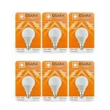 (6 Adet) Osaka 7W (50W) Sarı Işık E14 Duylu (İnce Duy) Led Mini Ampul
