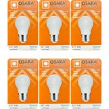 (6 Adet) Osaka 7W (50W) Sarı Işık E27 Duylu (Kalın Duy) Led Mini Ampul