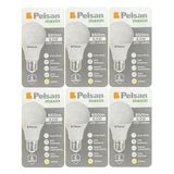 (6 Adet) Pelsan 8,5W 2700K (Sarı Işık) E27 Duylu (Kalın Duy) Led Ampul