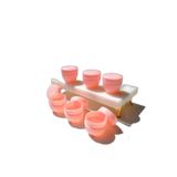6 Adet Pembe Plastik 10 ml Krem Kavanozu Küçük 4 cm Mini Seyahat Takı Kavanoz