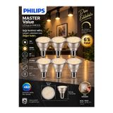 (6 Adet) Philips 9.5W 3000K Sarı Işık E27 Duylu 760 Lümen Dim Edilebilir Par30 Ampul
