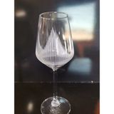 6 Adet Piramit Desen Kristal Işleme 350ML Kadeh - Şeffaf - 350 ml